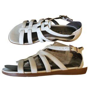 Life Stride White Flatiator Sandals, Woman's White Sandals